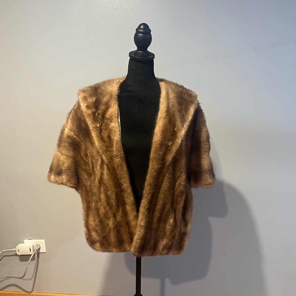 Vintage Mink fur stole shoulder covering